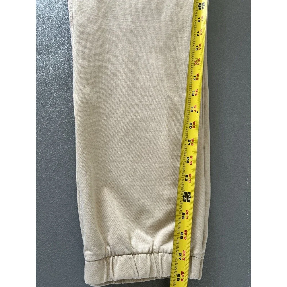 Weatherproof Vintage Men’s Cotton Stretch Jogger Pants Beige Khaki Size XL